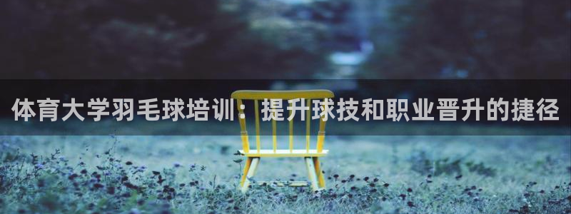 首页尊龙d88国际：体育大学羽毛球培训：提升球技和职