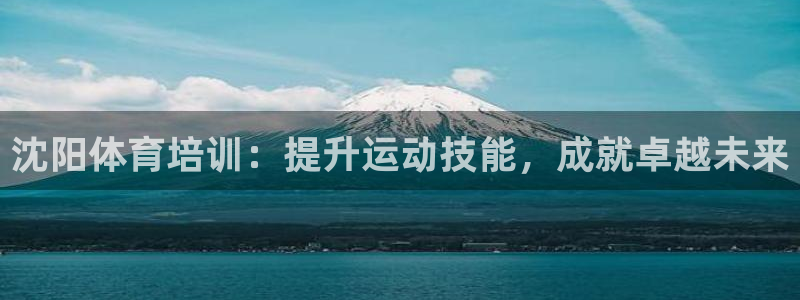 尊龙凯时最新平台登陆：沈阳体育培训：提升运动技能，成
