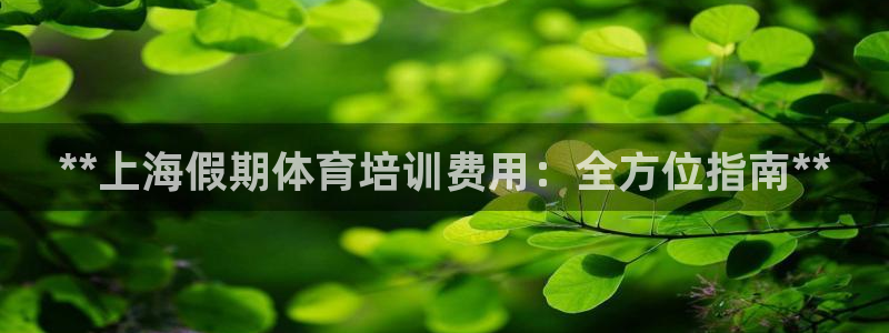 尊龙凯时输钱的原因：**上海假期体育培训费用：全方位