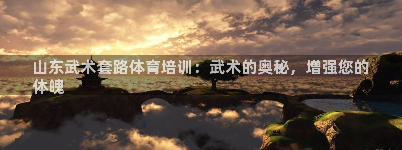 AG尊龙登陆网址：山东武术套路体育培训：武术的奥秘，