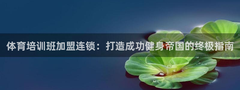 尊龙现金d88：体育培训班加盟连锁：打造成功健身帝国