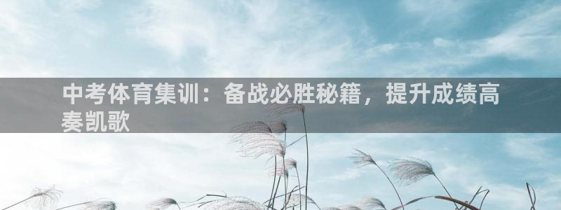 尊龙新版App下载：中考体育集训：备战必胜秘籍，提升