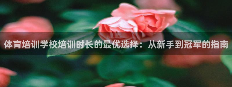 尊龙凯时的最新消息：体育培训学校培训时长的最优选择：