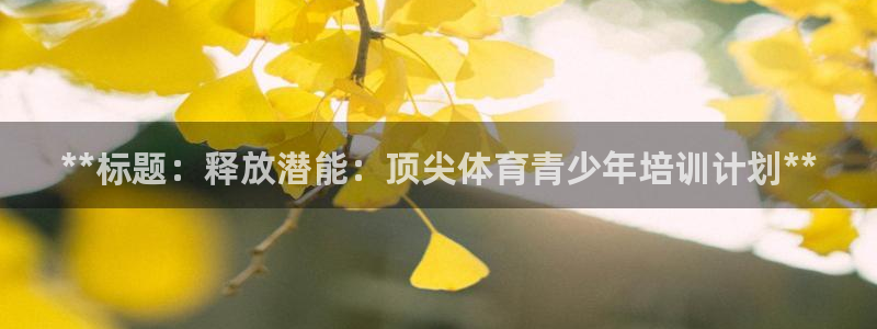 尊龙凯时正规吗：**标题：释放潜能：顶尖体育青少年培
